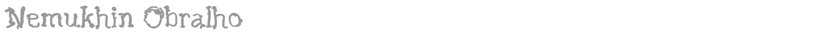 Nemukhin Obralho font preview